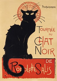 Tournée du Chat Noir (1896) by Théophile Alexandre Steinlen. Original public domain image from The Los Angeles County Museum of Art. Digitally enhanced by rawpixel.