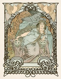 Ilsee, Princesse de Tripoli (1897) by Alphonse Mucha. Original public domain image from the Cleveland Museum of Art. Digitally enhanced by rawpixel.