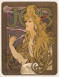 Job (1896) by Alphonse Mucha. Original public domain image from The Minneapolis Institute of Art. Digitally enhanced by rawpixel.