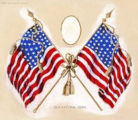 Aesthetic US flags. Original public domain image from the Library of Congress. Digitally enhanced by rawpixel.