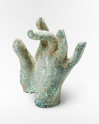 Hand of a seated Buddha (12th century) bronze sculpture. Original public domain image from The Minneapolis Institute of Art. Digitally enhanced by rawpixel.