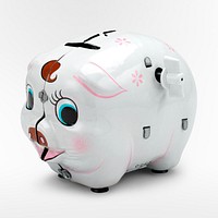 Piggy bank (20th century) object. Original public domain image from The Minneapolis Institute of Art. Digitally enhanced by rawpixel.