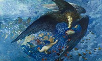 Night with her train of stars (1912) painting by Edward Robert Hughes. Original public domain image from Birmingham Museum and Art Gallery. Digitally enhanced by rawpixel.