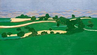 Corn fields (1900) painting by Félix Vallotton. Original public domain image from the Cleveland Museum of Art. Digitally enhanced by rawpixel.