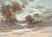 Cloud Study, Stormy Sunset (1821-1822) painting  by John Constable. Original public domain image from the National Gallery of Art. Digitally enhanced by rawpixel.