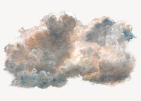 Aesthetic cloud illustration.  Remastered by rawpixel