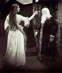 Vivien and Merlin (1874) photography by Julia Margaret Cameron. Original public domain image from the Saint Louis Art Museum. Digitally enhanced by rawpixel.