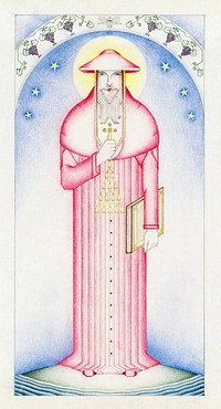 Saint Bonaventure (1935–1942) drawing by American 20th Century. Original public domain image from the National Gallery of Art. Digitally enhanced by rawpixel.