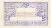 French's 100 Francs banknote (1927). Original public domain image from Wikimedia Commons. Digitally enhanced by rawpixel.