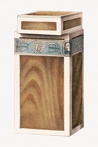 Wooden box illustration.  Remastered by rawpixel