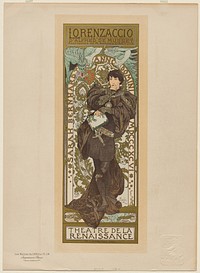 Lorenzaccio (1896-1900) print in high resolution by Alphonse Mucha.  