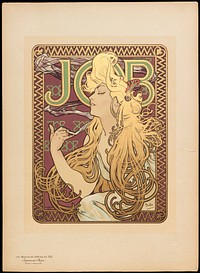 Job cigarette paper (1896) by Alphonse Mucha