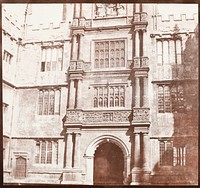 Architectural Study (Old Schools Hall, Oxford) (1843) photography in high resolution by William Henry Fox Talbot.