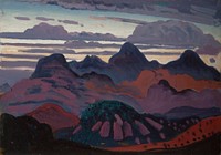 Deep Twilight, Pyrenees (between 1912 and 1913) painting in high resolution   