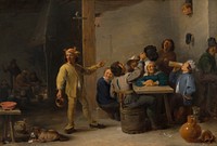 Peasants Celebrating Twelfth Night (1635) by David Teniers the Younger.  