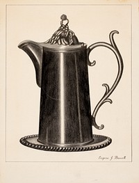 Pewter Flagon (1935&ndash;1942) by Eugene Barrell.  