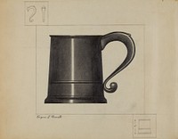 Pewter Mug (ca. 1936) by Eugene Barrell.  