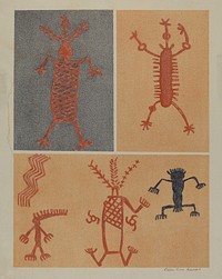 Petroglyph (1935–1942) by Lala Eve Rivol.  