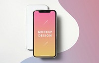 High quality mobile phone mockup design