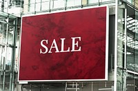 Large-scale rectangular billboard mockup