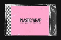 Plastic wrap mockup, product packaging design psd