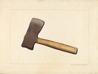 Post Axe (ca.1938) by James M. Lawson.  