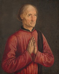 Portrait of a Donor (ca. 1470–1475) by Anonymous Artist & Dirck Bouts.  