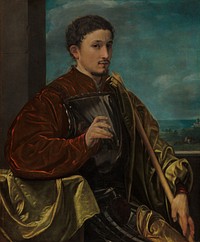 Portrait of a Knight (ca. 1525) by Giovanni Girolamo Savoldo.  