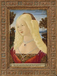 Portrait of a Lady (ca. 1485) by Neroccio de' Landi.  