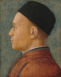 Portrait of a Man (ca. 1470) by Andrea Mantegna.  