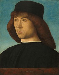 Portrait of a Young Man (ca. 1490) by Giovanni Bellini.  