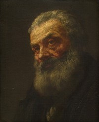 Portrait of an Old Man by Alphonse Legros (1837–1911).  