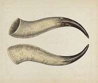 Powder Horn (ca.1938) by Annie B. Johnston. 