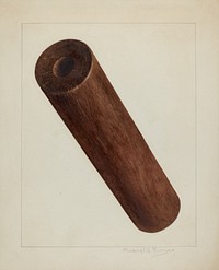 Printing Press Roller (ca.1938) by Manuel G. Runyan.  