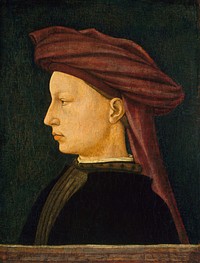 Profile Portrait of a Young Man (1430–1450) from the Florentine 15th Century.