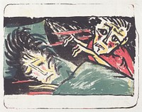 Torment (1920–1921) by Walter Gramatté.  