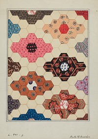 Quilt (c. 1936) by Ruth M. Barnes.  