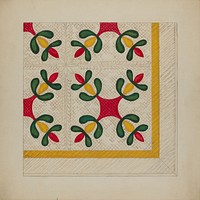 Quilt (c. 1937) by Katherine Hastings.  