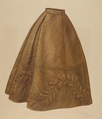 Quilted petticoat (1935–1942) by Julie C. Brush.  