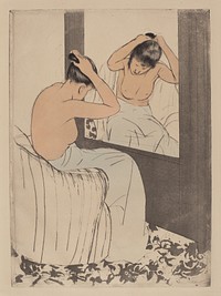 The Coiffure (ca. 1890-1891) by Mary Cassatt. 