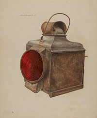 Railway Lantern (ca.1938) by Albert Geuppert.  