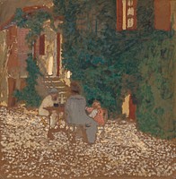 Repast in a Garden (1898) by Edouard Vuillard.  