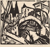 River Bank at Elisabeth (ca.1912–1913) print in high resolution by Ernst Ludwig Kirchner.  