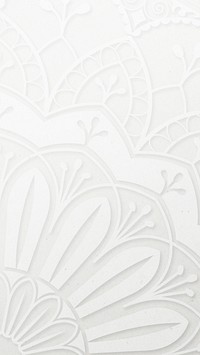 White ornamental flourish iPhone wallpaper