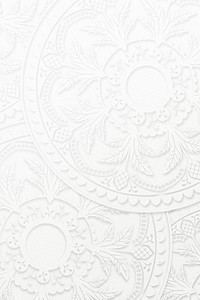 Floral ornamental white background design 