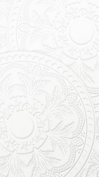 White ornamental flourish phone wallpaper