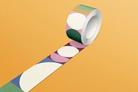 Washi tape mockup psd, editable design