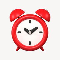 Alarm clock icon, 3D rendering illustration psd