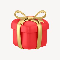 Gift, reward icon, 3D rendering illustration psd