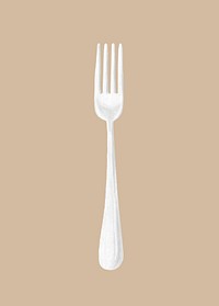 Fork, realistic cutlery illustration psd